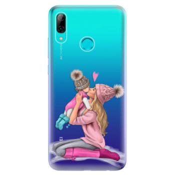 Odolné silikonové pouzdro iSaprio - Kissing Mom - Blond and Girl - Huawei P Smart 2019