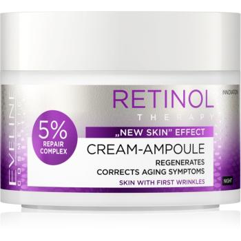 Eveline Cosmetics Cream-Ampoule Retinol noční regenerační krém proti prvním známkám stárnutí pleti 50 ml