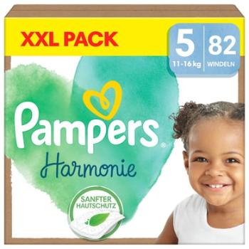 Pampers Junior Plenky Harmonie velikost 5 , 11+ kg, balení XXL (1x 82 plenek)