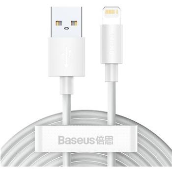 Baseus Simple Wisdom Lightning Data Cable 1.5m White (2 ks) (TZCALZJ-02)