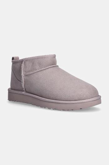 Semišové sněhule UGG Classic Ultra Mini fialová barva, 1116109-PSK