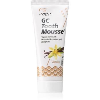 GC Tooth Mousse remineralizační ochranný krém pro citlivé zuby bez fluoridu příchuť Vanilla 35 ml