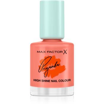 Max Factor x Priyanka Miracle Pure rychleschnoucí lak na nehty limitovaná edice odstín 410 Bold Marigold 12 ml