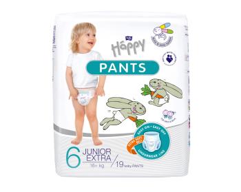 Bella Baby Happy Pants vel. 6 Junior Extra plenkové kalhotky 19 ks