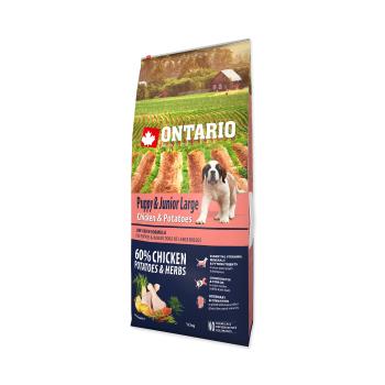 Ontario Puppy&Junior Large Chicken&Potatoes granule 12 kg