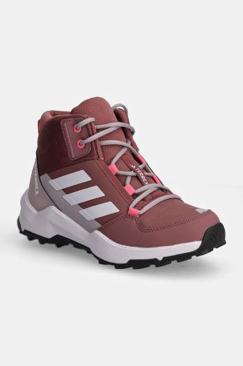 Dětské boty adidas TERREX TERREX AX4R MID růžová barva, IF6524