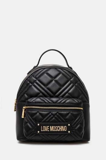 Batoh Love Moschino dámský, černá barva, malý, s aplikací, JC4148PP0L