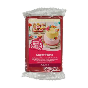 Cakesupplies Rolovaný fondant - Ruby Red červený 250 g