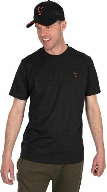 Fox Fishing Horgászpóló Collection T-Shirt Black/Orange XL