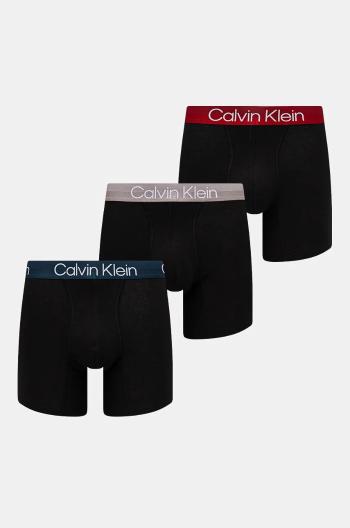 Boxerky Calvin Klein Underwear 3-pack pánské, černá barva