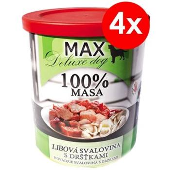 MAX deluxe kostky libové svaloviny s dršťkami 800 g, 4 ks (8594025084203)