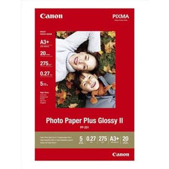 Canon Photo Paper Plus Glossy, PP-201 A3+, foto papier, lesklý, 2311B021, biely, A3+, 13x19", 275 g/m2, 20 ks, inkoustový