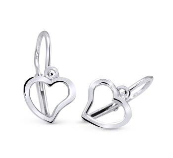 Cutie Jewellery Srdíčkové náušničky z bílého zlata C2760-10-X-2