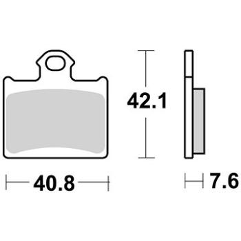 Braking brzdové destičky (sinterová směs CM44) (2ks) M501-266 (M501-266)