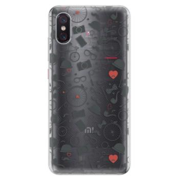 Odolné silikonové pouzdro iSaprio - Vintage Pattern 01 - black - Xiaomi Mi 8 Pro