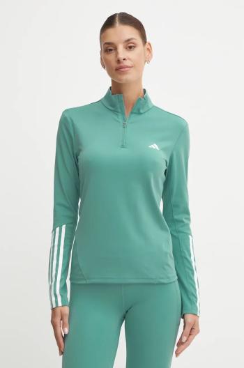 Tréninková mikina adidas Performance Hyperglam tyrkysová barva, s potiskem, IX3228