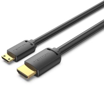 Videokábel Vention HDMI-C Male to HDMI-A Male 4K HD Cable 2m Black