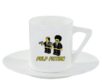 Espresso hrnek s podšálkem 100ml Pulp Fiction Lego