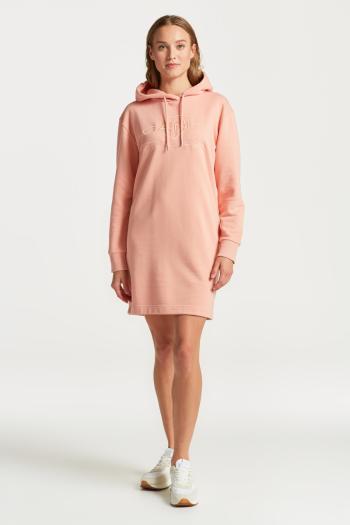 ŠATY GANT TONAL ARCHIVE SHIELD DRESS GUAVA ORANGE