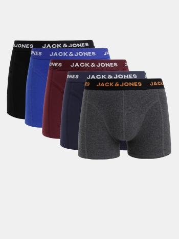 Jack & Jones Black Friday Boxerky 5 ks Černá