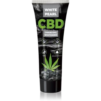 White Pearl CBD Charcoal Whitening bělicí zubní pasta s aktivním uhlím s CBD 75 ml