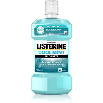 Listerine Cool Mint Mild Taste ústní voda bez alkoholu příchuť Cool Mint 500 ml