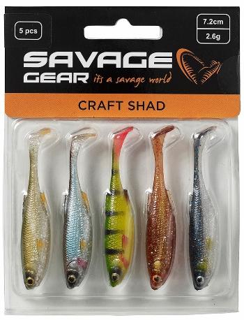 Savage gear gumová nástraha craft shad clear water mix 5 ks - 8,8 cm 4,6 g