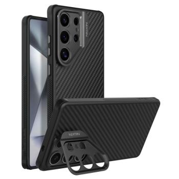 NILLKIN ARAMID FIBER Kryt s MagSafe pre Samsung Galaxy S25 Ultra 5G čierny