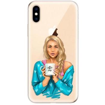 iSaprio Coffe Now - Blond pro iPhone XS (cofnoblo-TPU2_iXS)