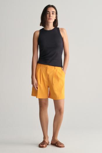 ŠORTKY GANT STRETCH LINEN TAILORING SHORTS MEDAL YELLOW