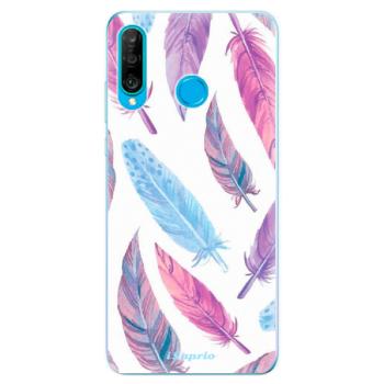 Odolné silikonové pouzdro iSaprio - Feather Pattern 10 - Huawei P30 Lite