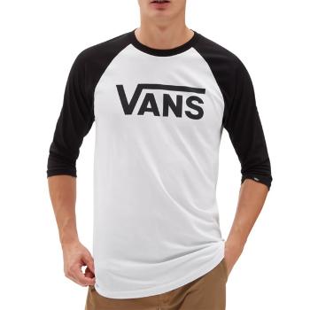 Pánské Tričko VANS CLASSIC RAGLAN White/Black - L