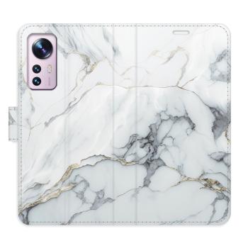 Flipové pouzdro iSaprio - SilverMarble 15 - Xiaomi 12 / 12X