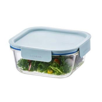 LOCKnLOCK Borcan pătrat de sticlă CLEAR, 750 ml ,mentă, 750 ml