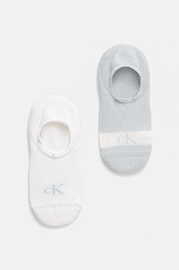 Ponožky Calvin Klein Jeans 2-pack dámské, modrá barva, 701230601