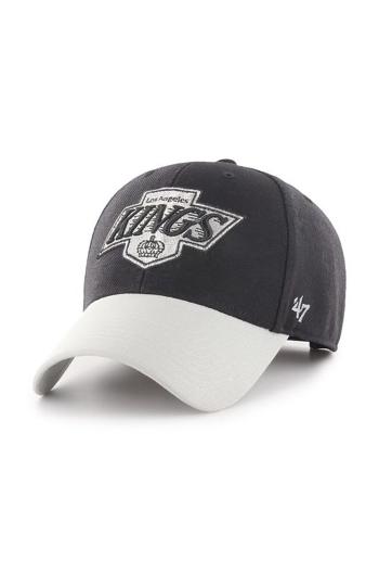 Čepice 47brand NHL Vintage LA Kings černá barva, s aplikací, HVIN-MVPTT08WBV-BKA88