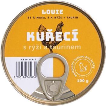 LOUIE kuřecí s rýží a taurinem 100 g (8595174345634)