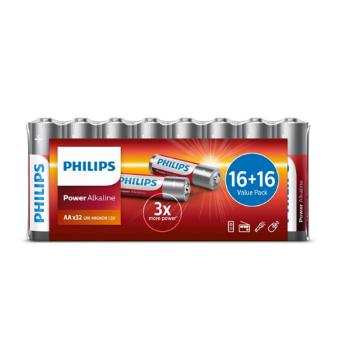 Philips Baterie AA 1,5 V Power Alkaline, 32 ks