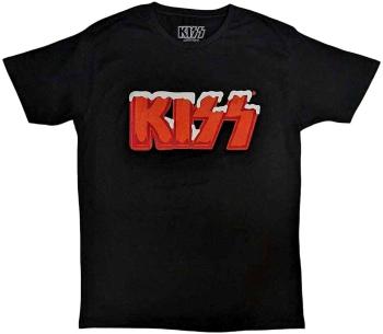 Kiss Tričko Holiday Logo Unisex Black L