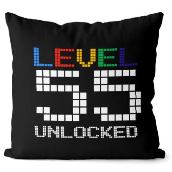 Vankúš Level unlocked (vek: 55, Velikost: 40 x 40 cm)