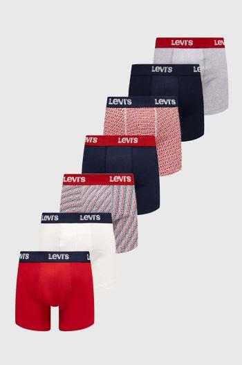 Boxerky Levi's 7-pack pánské, tmavomodrá barva