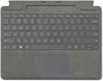 Billentyűzet Microsoft Surface Pro X/Pro 8/Pro 9 Signature Keyboard Platinum HU