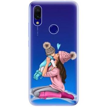 iSaprio Kissing Mom - Brunette and Boy pro Xiaomi Redmi 7 (kmbruboy-TPU-Rmi7)