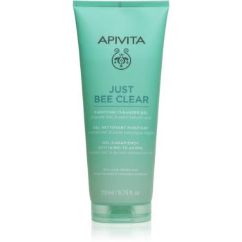 Apivita Just Bee Clear Purifying Cleanser Gel čisticí pleťový gel proti akné 200 ml