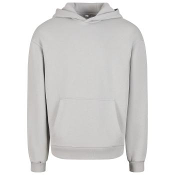 Build Your Brand Hebká pánská mikina přes hlavu Fluffy - Světlá asfaltová | 2XL