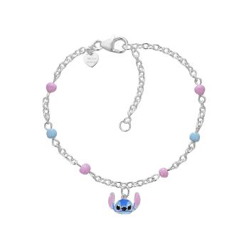 Disney Slušivý stříbrný náramek Stitch Mini BS00101SL-47.CS