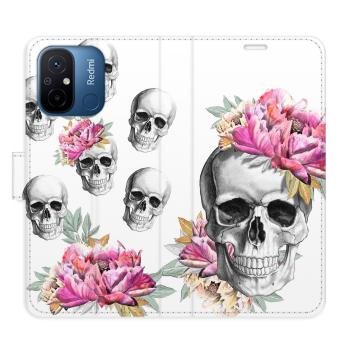 Flipové pouzdro iSaprio - Crazy Skull - Xiaomi Redmi 12C