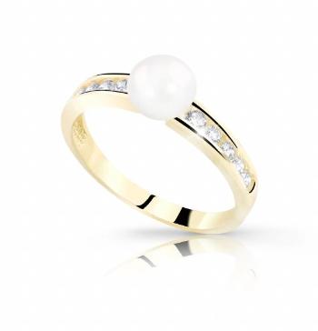 Cutie Jewellery Elegantní prsten ze žlutého zlata s perlou Z8035-10-X-1 61 mm