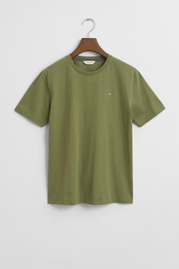 TRIČKO GANT SHIELD SS T-SHIRT WASHED OLIVE