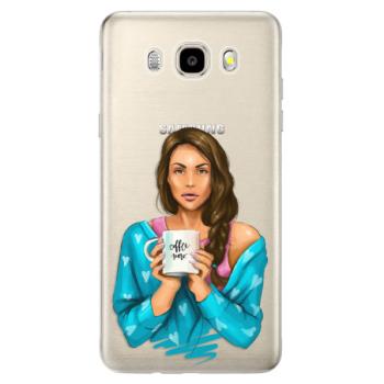 Odolné silikonové pouzdro iSaprio - Coffe Now - Brunette - Samsung Galaxy J5 2016